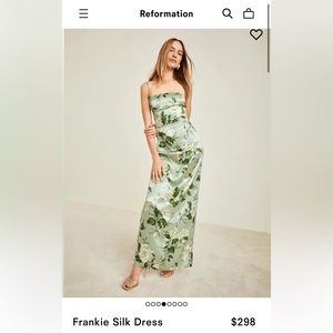 REFORMATION Frankie Silk Dress